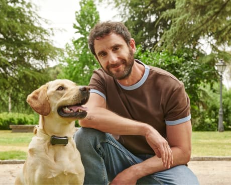 Dani Rovira con un perro