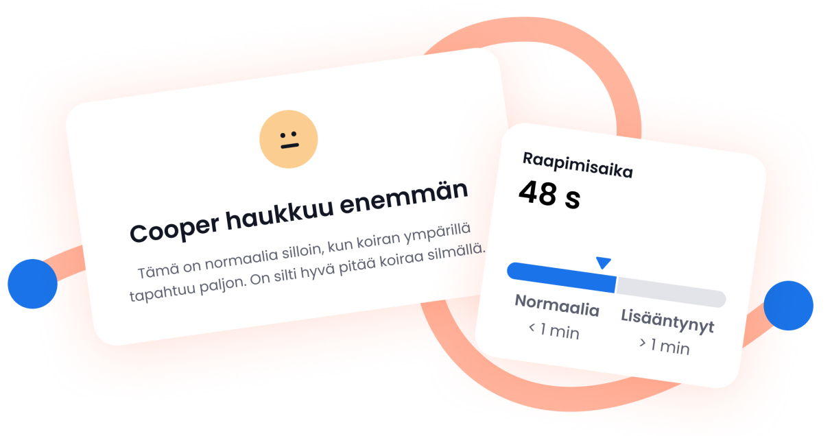 Raapimisen ja haukkumisen seuranta