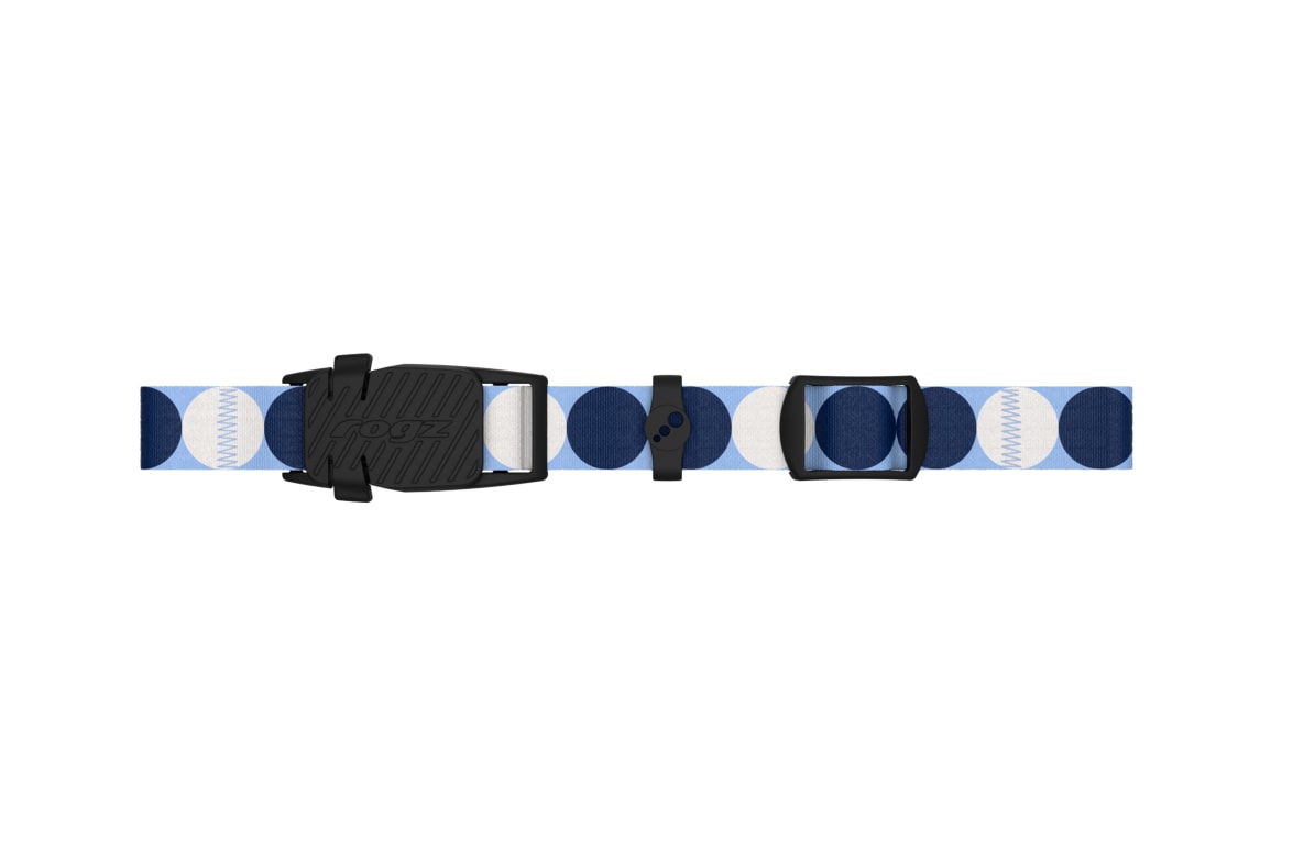 Rogz Safety Release Collar with blue dot design