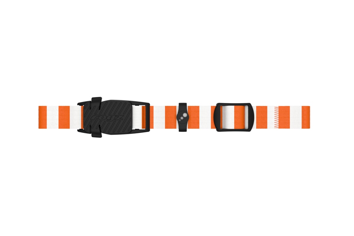 Rogz Safety Release Collar with orange stripe design