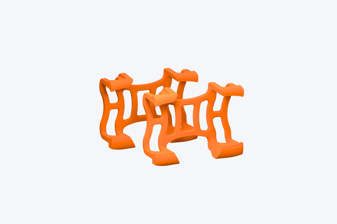 Two Tractive DOG 6 XL Adventure Clips in orange color